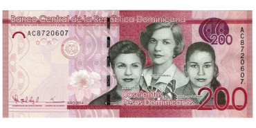 DOMINICANA, REPUBLICA - B-191.- 200 PESOS ORO 2014/2016.  SC