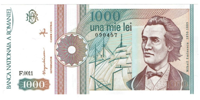 RUMANIA  B-101a.- 1000 LEI 1991/1993.  SC