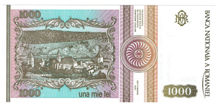 RUMANIA - B-101a.- 1000 LEI 1991/1993.  SC