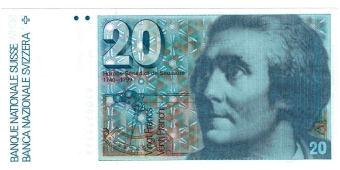 SUIZA - B-055.-20 FRANCOS 1978/1982. SC