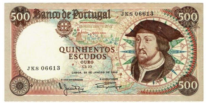 PORTUGAL B-170.-500 ESCUDOS 1966. EBC
