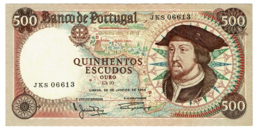 PORTUGAL B-170.-500 ESCUDOS 1966. EBC