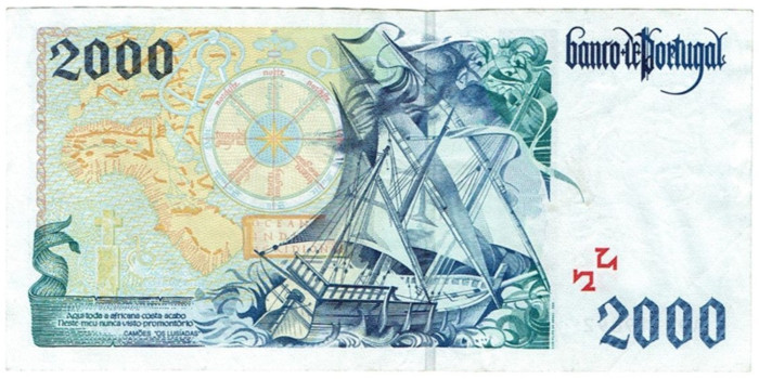 PORTUGAL B-189.-2000 ESCUDOS 1997.  EBC