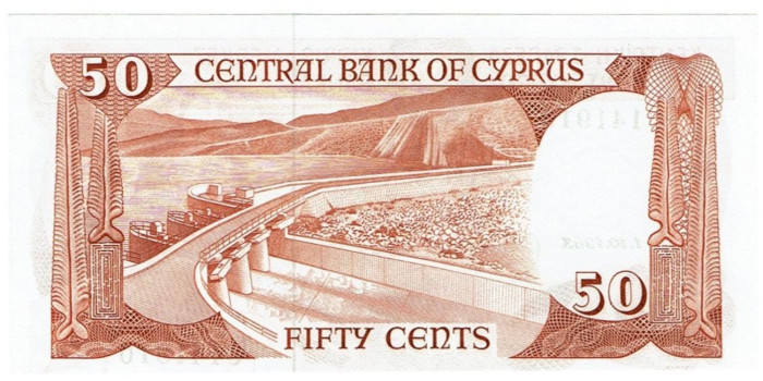 CHIPRE - B-049.- 50 CENTAVOS 1983.  SC