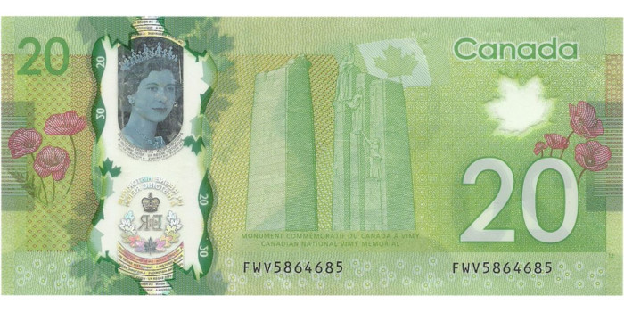 CANADA - B-111.- 20 DOLARES 2015.  SC