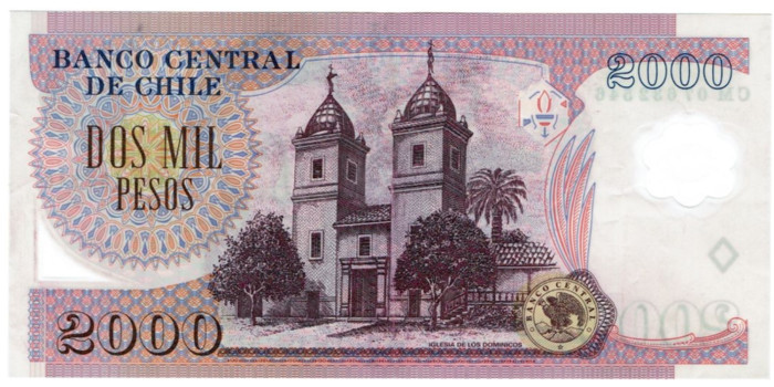 CHILE B-162.- 2.000 PESOS 2007.  SC