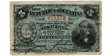 copy of ARGENTINA.- B-253 5 PESOS 2003.  SC