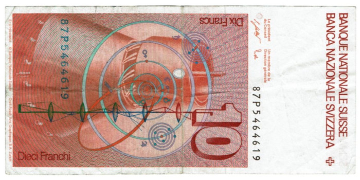 SUIZA - B-053.-10 FRANCOS 1979/1992. MBC