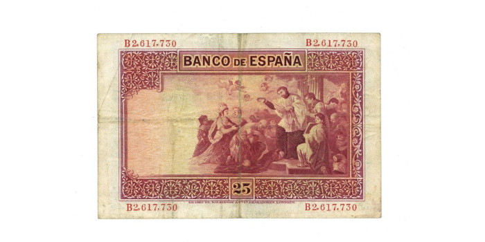 F340B - 25 Pesetas 12-10-1926  RC