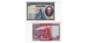 F346B - 25 Pesetas 15-08-1928 SC- serie B/E