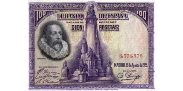 F350J - 100 Pesetas 15-08-1928 SC-   sin serie