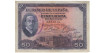 F342B - 50 Pts: 17-5-1927, RC- SIN SERIE, SELLO DE REPUBLICA
