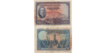 F341D 50 PESETAS 1927 MC