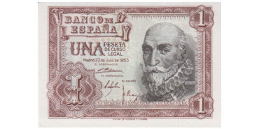 F426K - 1 Peseta 22-7-1953 SC  serie A/1G