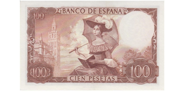 F470K - 100 Pesetas 19-11-1965 SC  sinserie