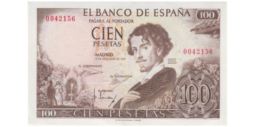 F470H - 100 Pesetas 19-11-1965 EBC sin serie