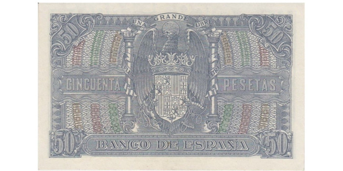 F458K - 50 Pesetas 09-01-1940 SC  serie A/E