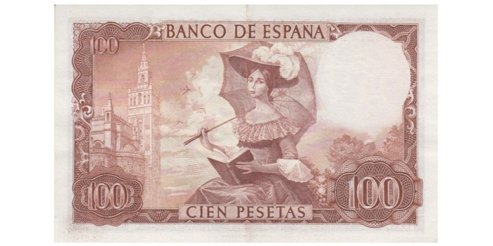 F470I - 100 Pesetas 19-11-1965 EBC+ sin serie