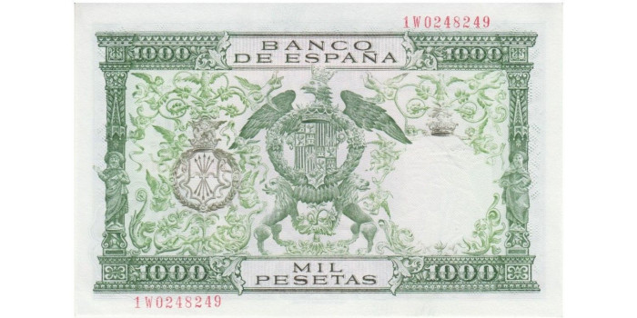 F494K - 1000 Pesetas 29-11-1957 SC serie A/ 1W