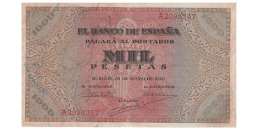 F486E - 1000 PESETAS 20-05-1938. BURGOS. MBC