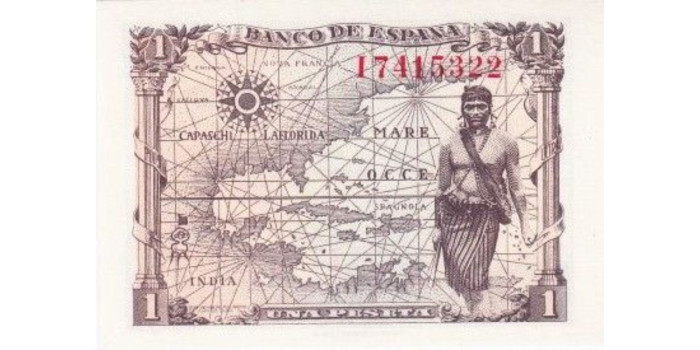 F420K - 1 Peseta 15-6-1945 SC Serie A/N