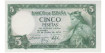 F446K -  5 Pesetas 22-7-1954 SC Serie A/V