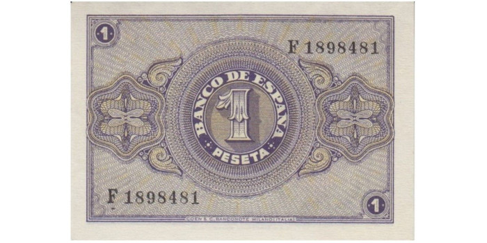 F412K 1 Peseta-30-4-1938 SC serie A/F
