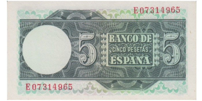 F442K - 5 Pesetas 5-3-1948, SC, serie A/N