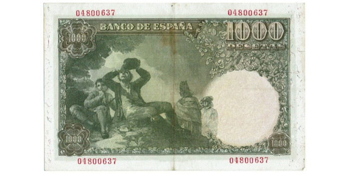 F490E - 1.000 Pesetas 4-11-1949  MBC , sin serie