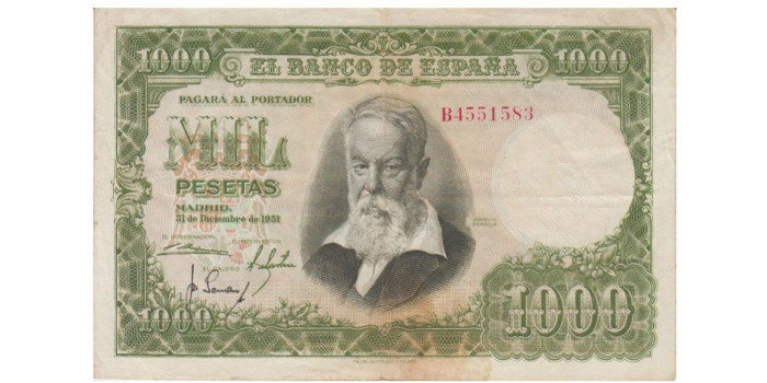 F492B - 1000 Pesetas 31-12-1951 RC serie A/C