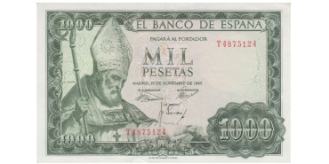 F496H - 1000 Pesetas 19-11-1965 EBC ,  serie A/Z