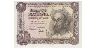 F423k - 1 Peseta 19-11-1951 SC sin serie