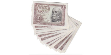 F426L - Lote x 20 - 1 Peseta 22 de Julio 1953  MBC/EBC