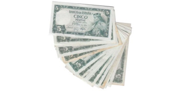 F446L - Lote x 20 -5 Pesetas 22 de Julio 1954  MBC/EBC-