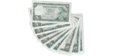 F446L2 - Lote x 20 - 5 Pesetas 22 de Julio 1954  SC