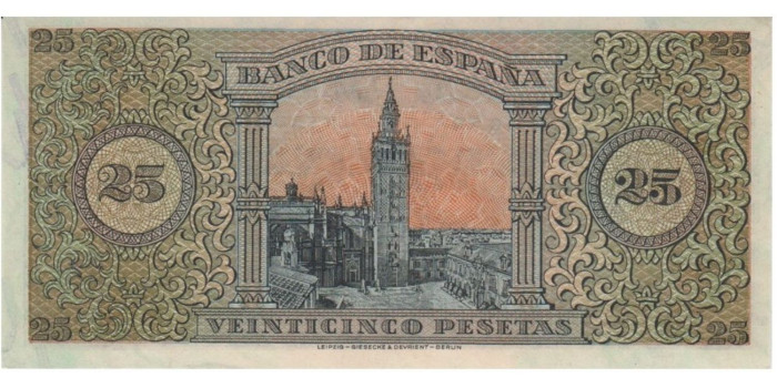 F450I.-25 Pesetas 20 de Mayo 1938 EBC+ Serie A/F