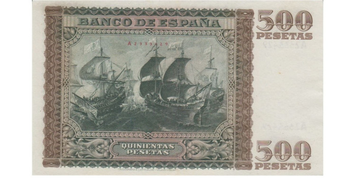 F476H 500 Pesetas 9 de Enero 1940 EBC