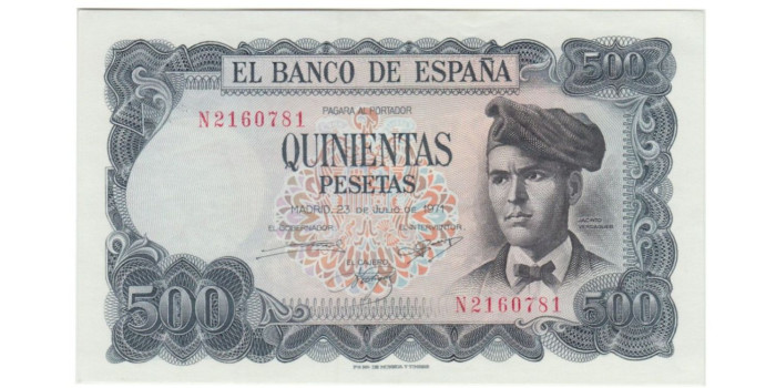 F484K - 500 Pesetas 23-7-1971. SC