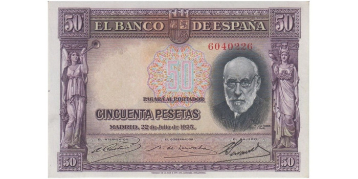 F363J - 50 Pesetas 22-7-1935 SC-  sin serie