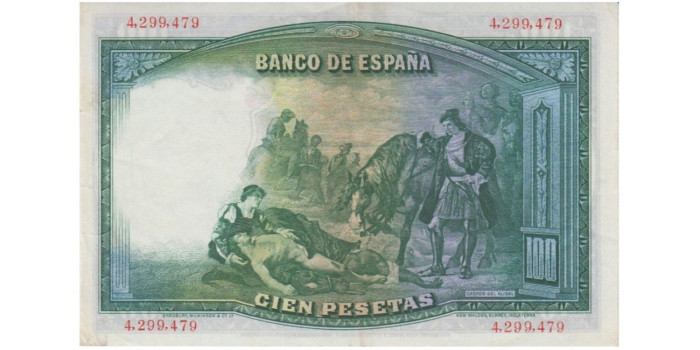 F356H - 100 Pesetas 25-4-1931 EBC  sin serie