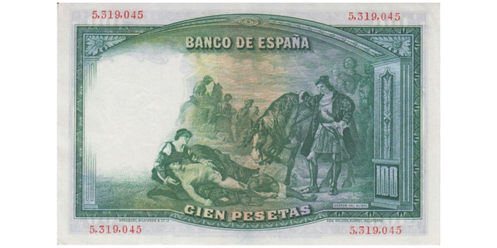 F356J - 100 Pesetas 25-4-1931 SC-  sin serie