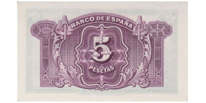 F360K - 5 Pesetas 1935 SC serie A/K
