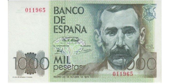 F503K - 1000 Pesetas 23-10-1979 SC  sin serie