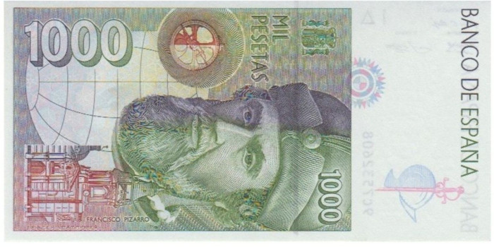 F506AK - 1000 Pesetas 12-10-1992 SC serie 9C