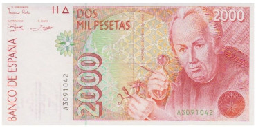 F510K - 2000 Pesetas 24-4-1992 SC serie A/1R