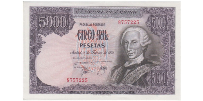 F512J - 5000 Pesetas 6-2-1976 SC- sin serie