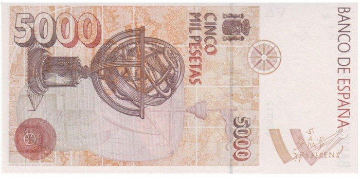 F516K - 5000 Pesetas 12-10-1992  Sin Serie - SC