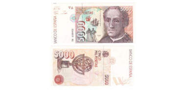 F516F - 5000 Pesetas 12-10-1992 MBC+  Corte desplazado