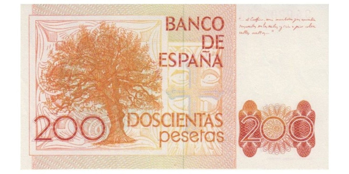 F500aK - 200 Pesetas 16-9-1980 SC  serie 9A