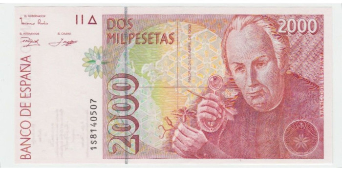 F511K - 2000 Pesetas 24-4-1992 S.C. 1995  serie 1S
